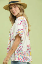 Load image into Gallery viewer, Paisley Print Top