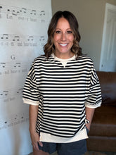 Load image into Gallery viewer, Oversized Striped Top