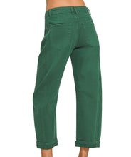 Load image into Gallery viewer, Hunter Green Barrel Pants