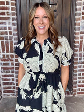 Load image into Gallery viewer, The Black Floral Dress