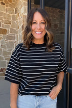 Load image into Gallery viewer, Black & White Striped Sweater