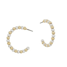 Load image into Gallery viewer, Beaded Hoop Earrings