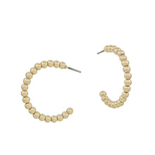 Load image into Gallery viewer, Beaded Hoop Earrings