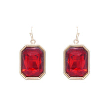 Load image into Gallery viewer, Christmas Rectangle Drop Earrings