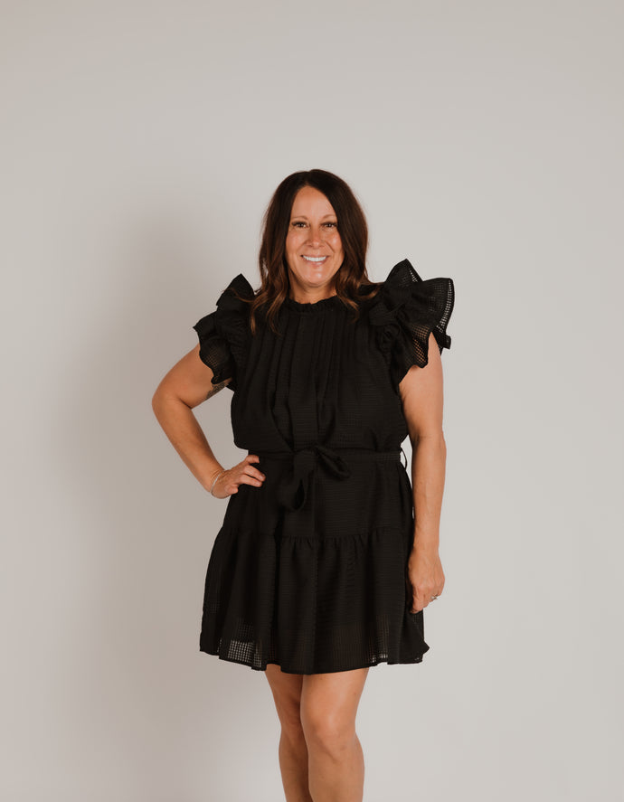 THE PLEATED DETAIL DRESS