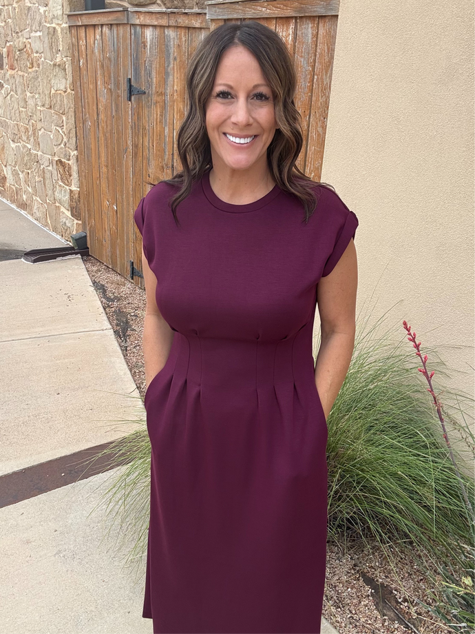 The Maroon Dress