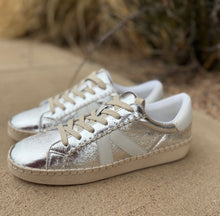 Load image into Gallery viewer, Corkys Silver Metallic Sneakers
