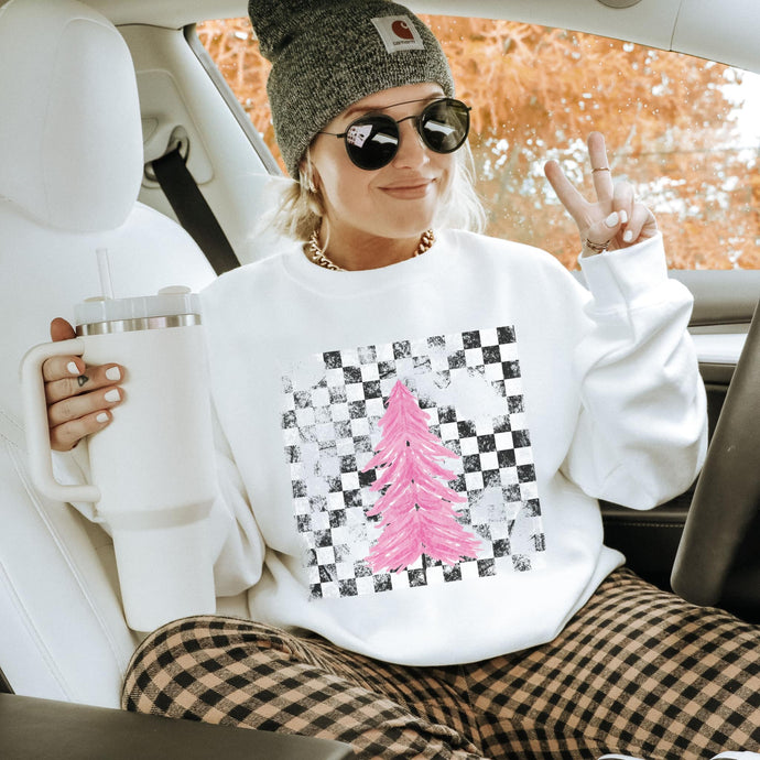 The White Pink Tree Sweatshirt
