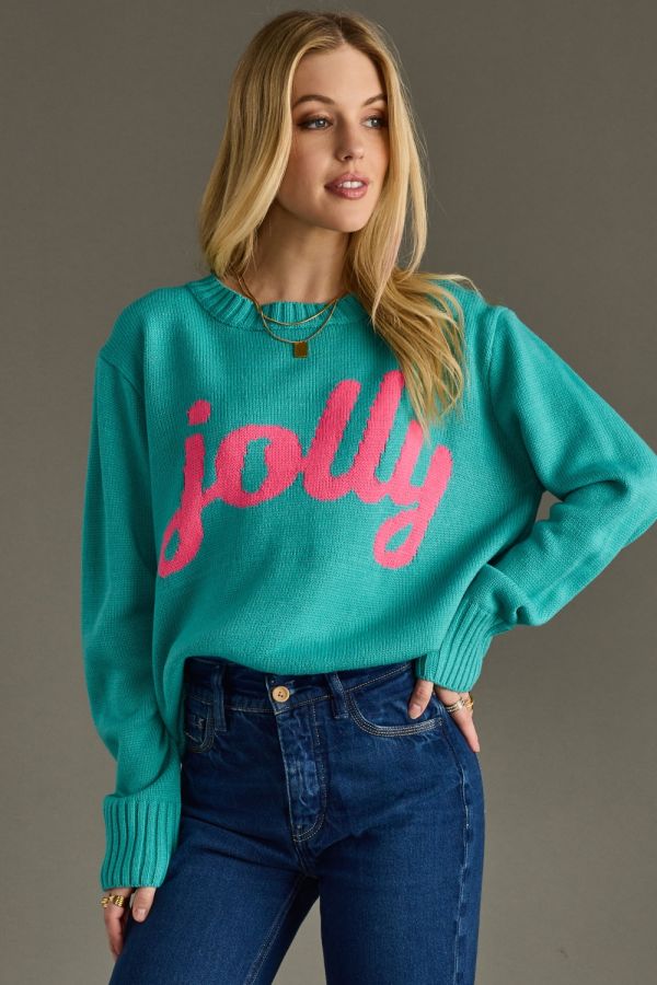 Light Blue “Jolly” Sweater