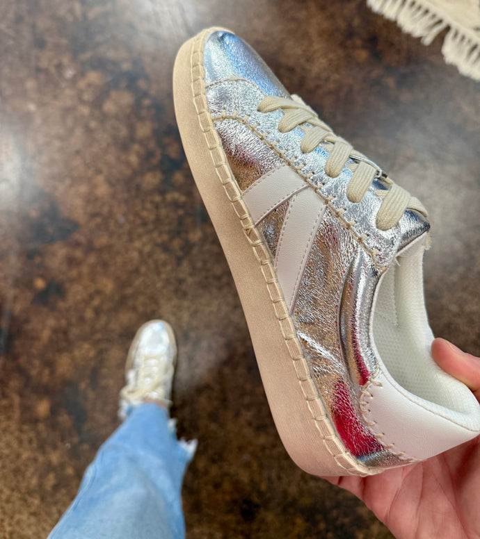 Corkys Silver Metallic Sneakers