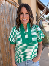 Load image into Gallery viewer, Two-Tone Stripe Top
