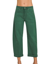 Load image into Gallery viewer, Hunter Green Barrel Pants
