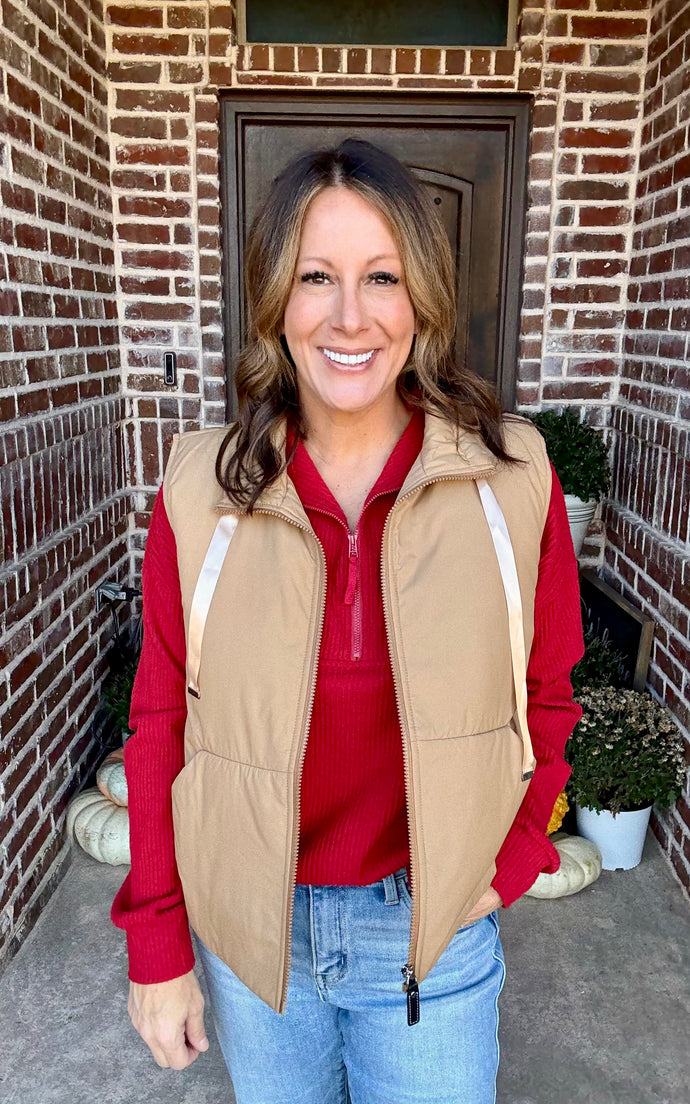Zip-Up Puffer Vest