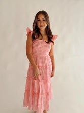 Load image into Gallery viewer, The Checkered Smocked Dress
