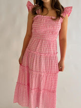 Load image into Gallery viewer, The Checkered Smocked Dress
