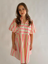 Load image into Gallery viewer, Pink &amp; White Dress
