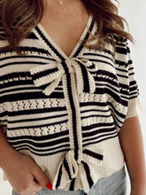 Load image into Gallery viewer, The Black &amp; Ivory Cardigan
