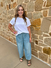 Load image into Gallery viewer, Denim Tie Front Pants
