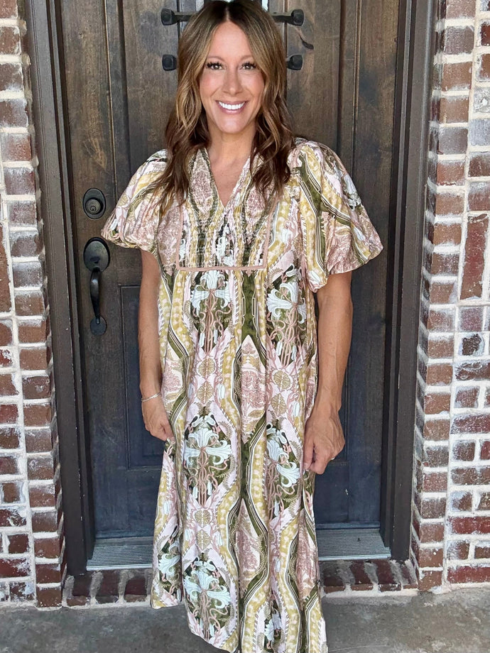 THE BROWN MIX DRESS