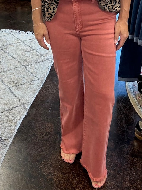 ACID WASH WIDE LEG DENIM
