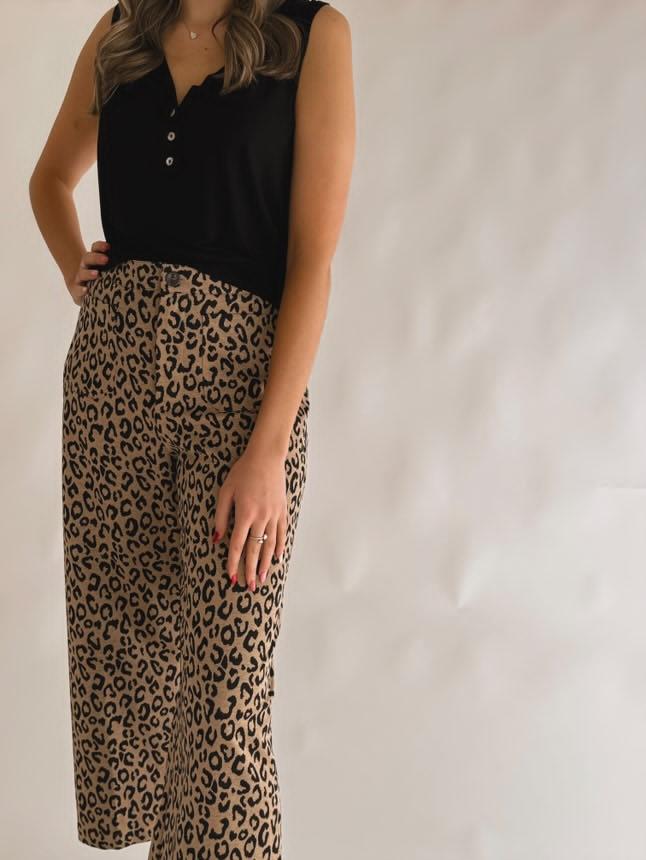 LEOPARD PRINT PANTS