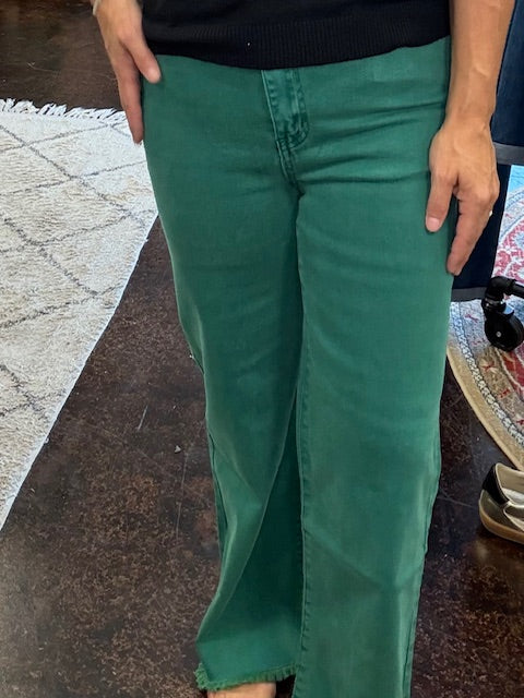 ACID WASH WIDE LEG DENIM