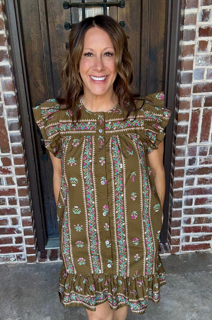 Floral Button Down Dress