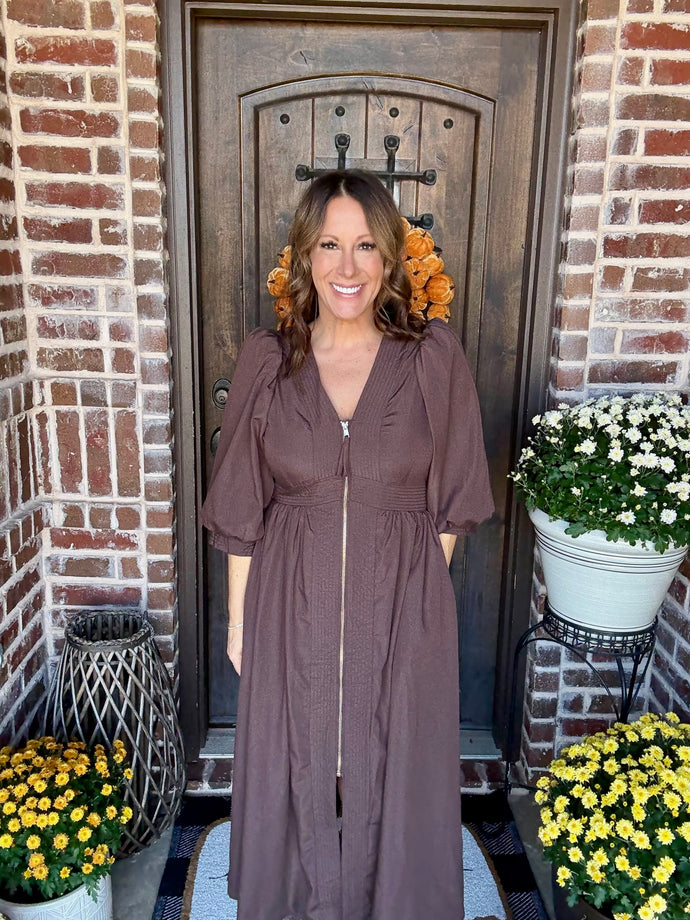 Smocked Waist Midi Dress