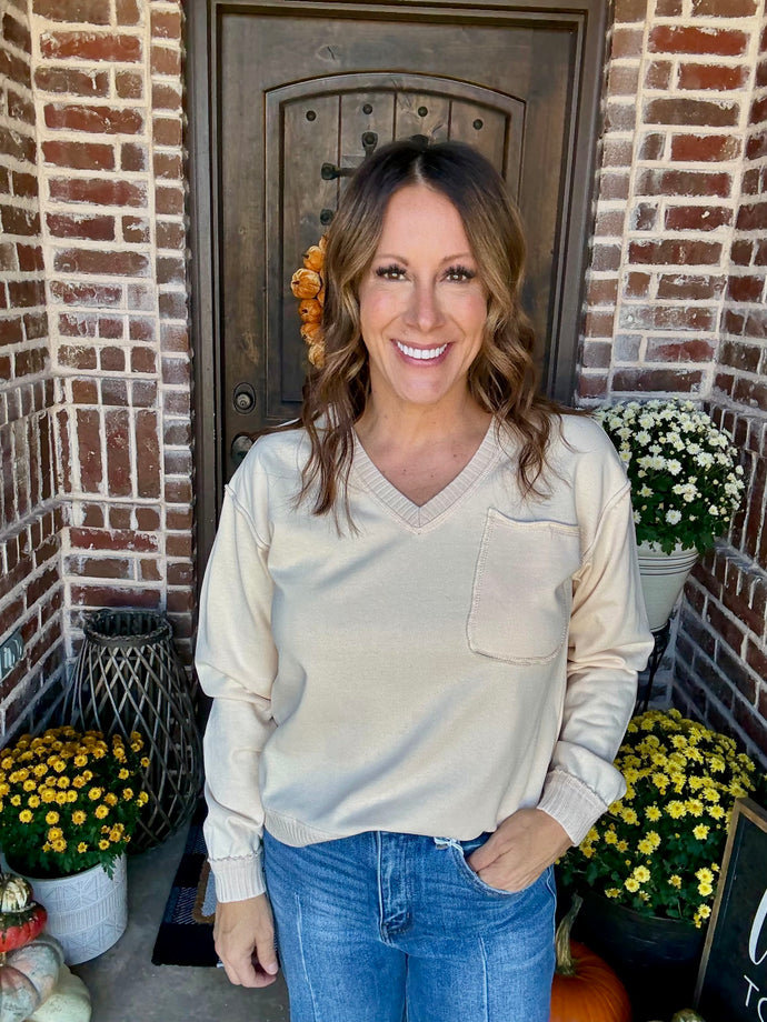 V-Neck Casual Top
