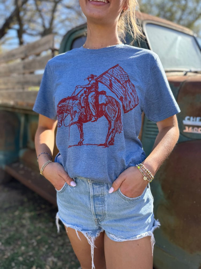 Scribble Cowboy Tee