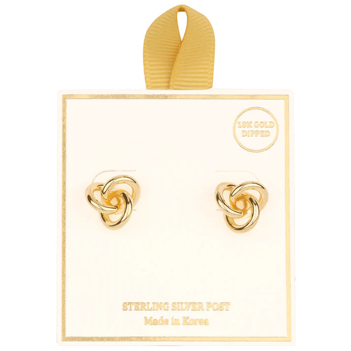 Gold Knot Earring