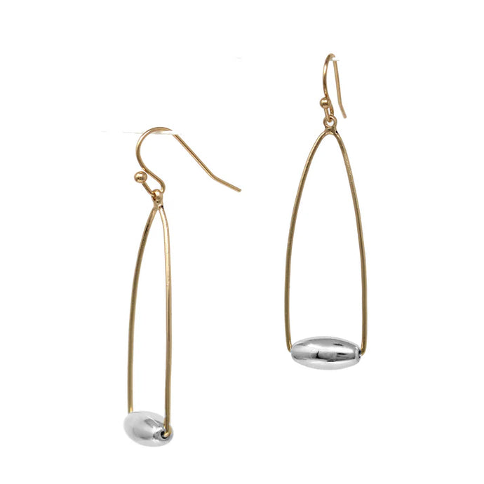 Thin Wire W/Accent Earring