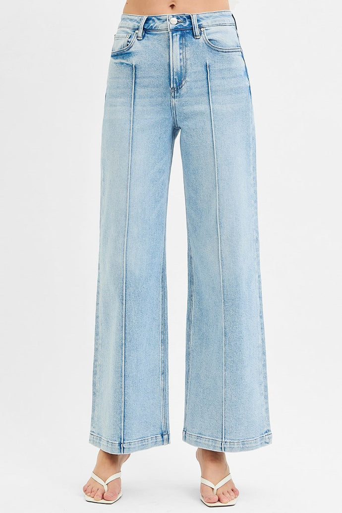RISEN WIDE LEG JEANS