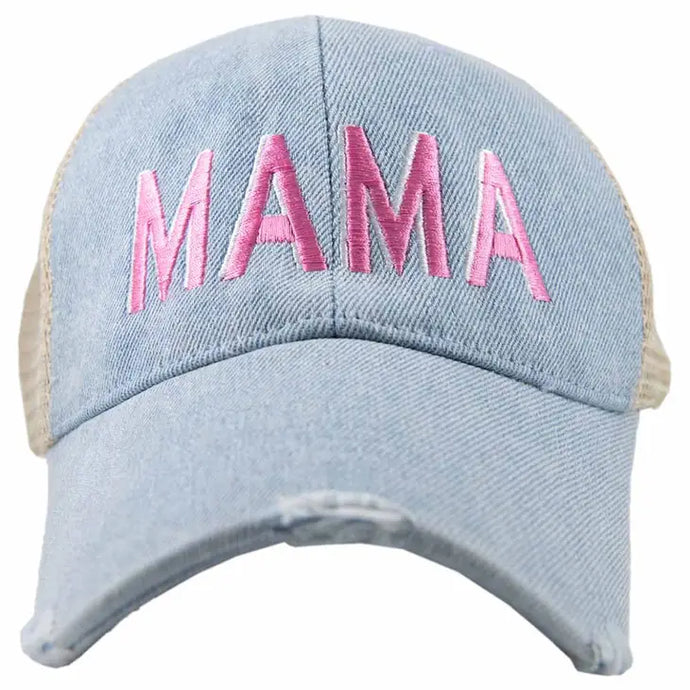 PINK & WHITE MAMA HAT
